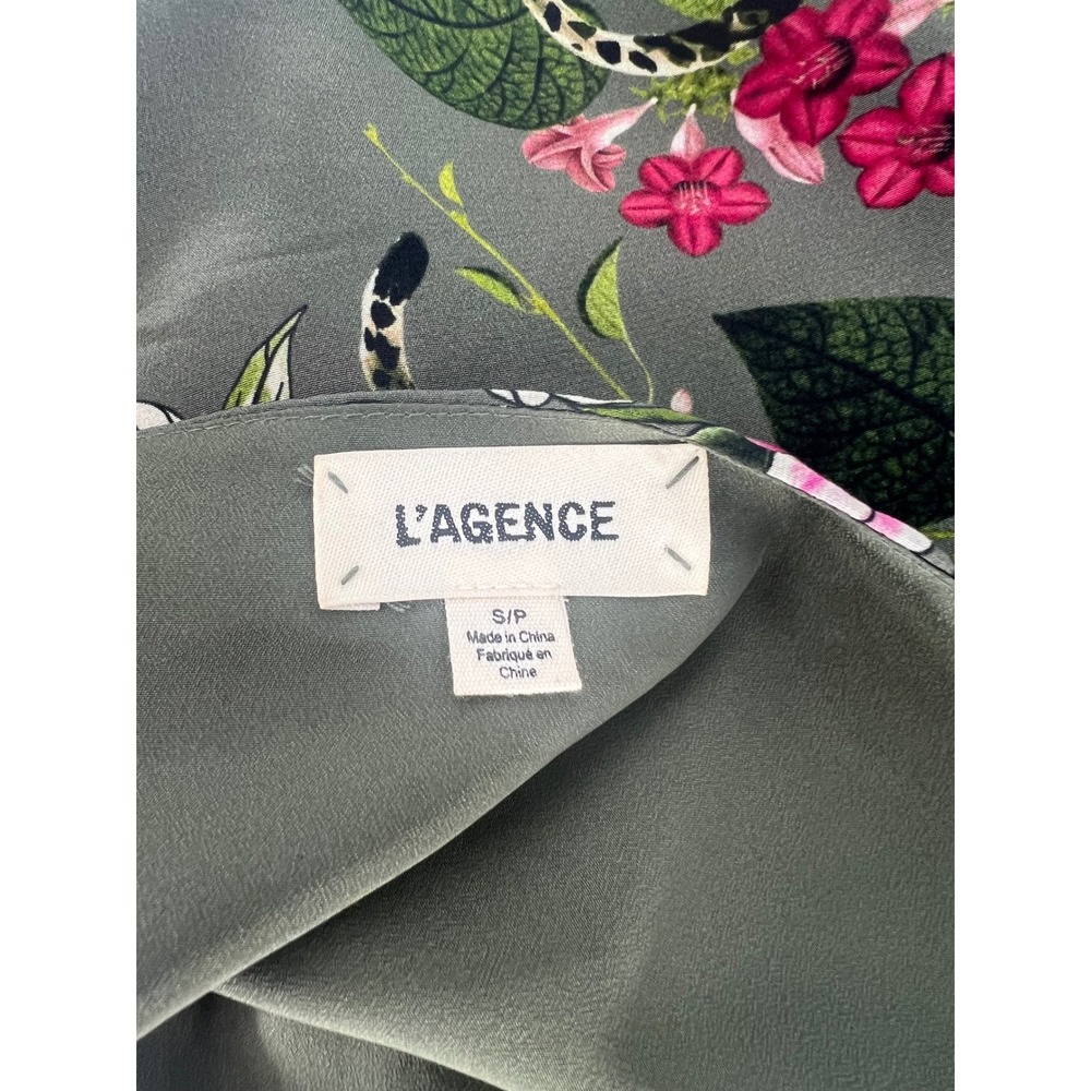 L'Agence Jane Camisole Tank French Moss Multi Silk Cami Size S - Picture 8 of 12
